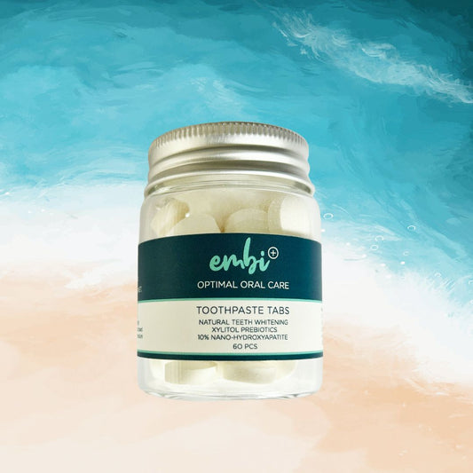 embi OOC Whitening Toothpaste Tablets - Eco-Friendly, 10% Nano Hydroxyapatite